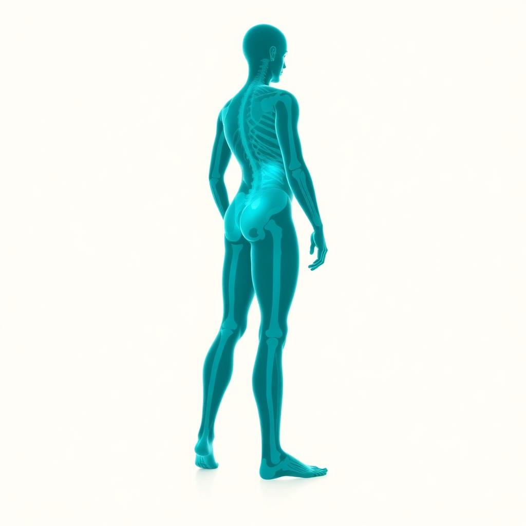 Ilustración anatómica de la musculatura corporal en movimiento