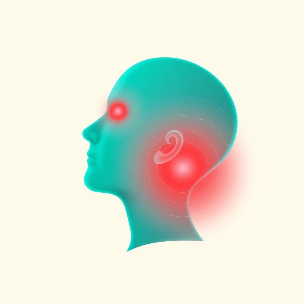 Ilustración anatómica de la tensión muscular en cuello y hombros